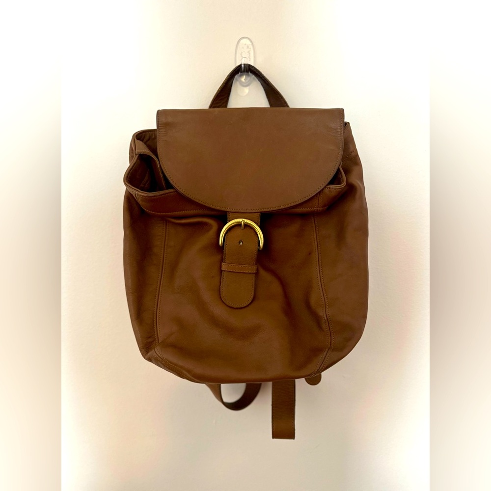 Coach Soho Back Sac Vintage Backpack British Tan Leather